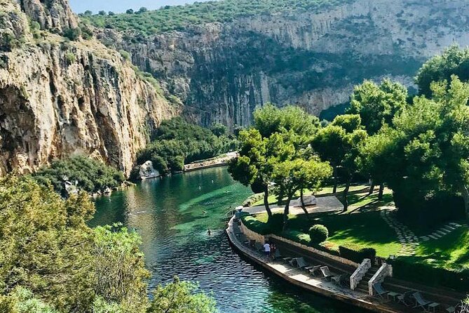 2 Hour Private Sidecar Tour to Athens Riviera & Lake Vouliagmeni - From Syntagma Square toward the Athens Riviera
