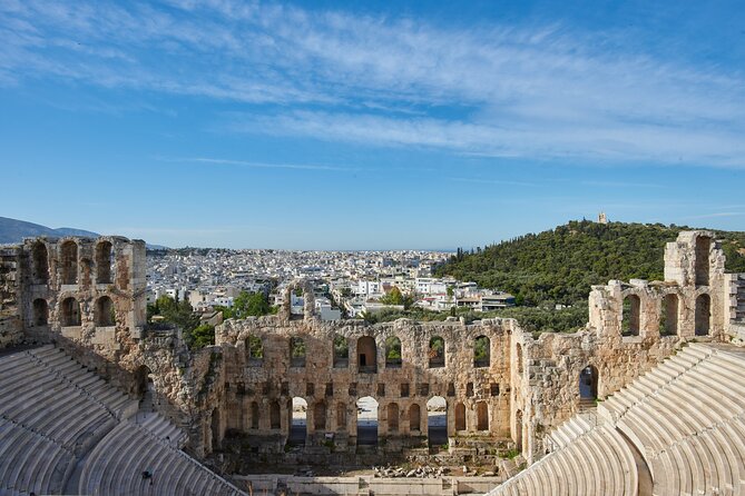 Acropolis Guided Tour with Skip-the-Line Access - Looking down toward the Theatre of Dionysus
