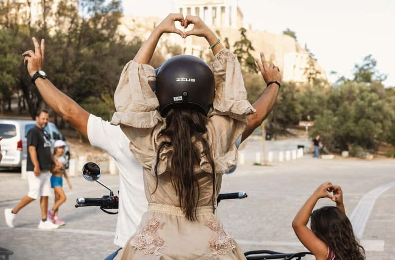 Acropolis of Athens: 60′ Tour in a Vintage Motorcycle - The Acropolis photo stop