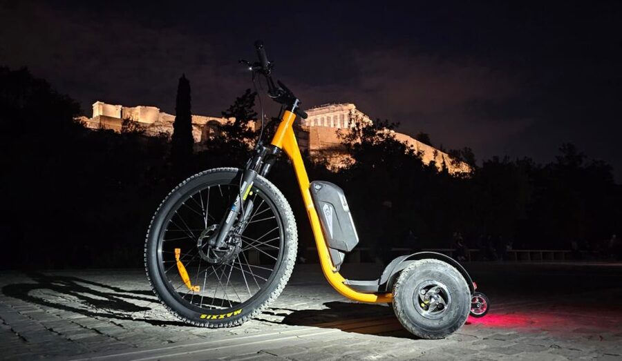 Ancient Athens Ayo's E-Bike Trike Tour - Starting in Plaka with a quick trike lesson