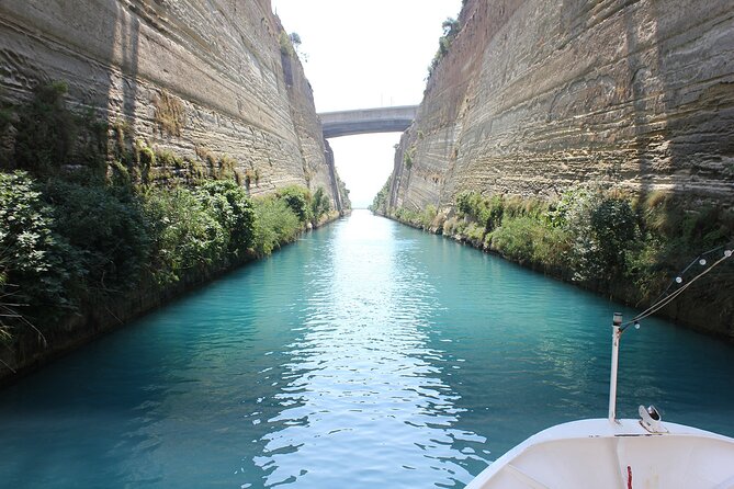 Ancient Corinth, Mycenae & snorkelling in sunken city private - The Corinth Canal Photo Stop