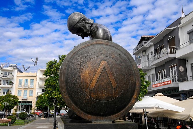 Ancient Sparta Ancient Corinth Private Tour from Athens/ Nafplio - The Leonidas Monument adds a human face to Sparta