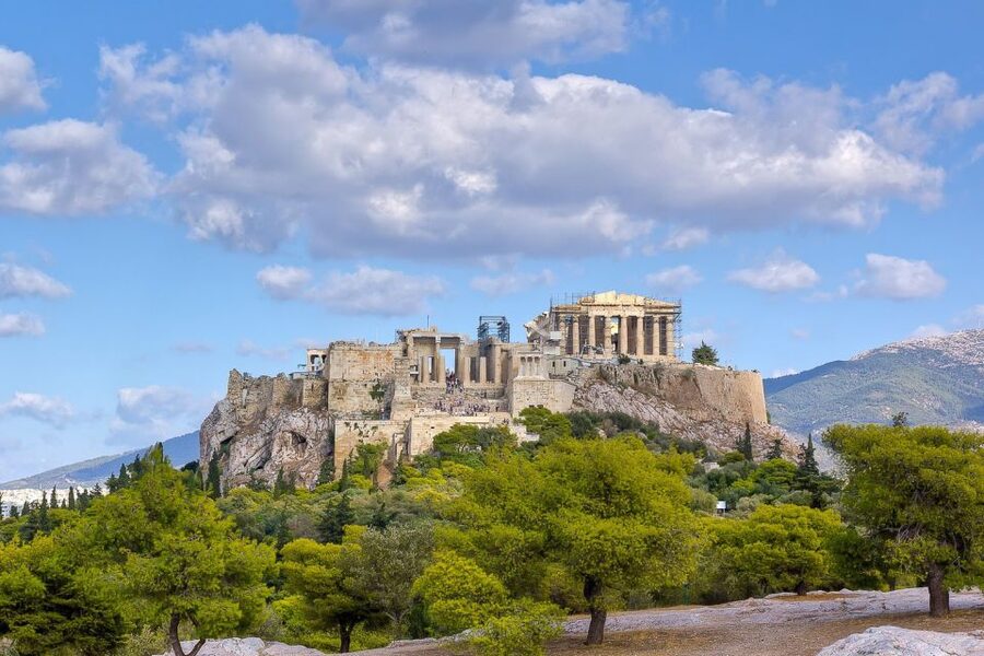 Athens: Acropolis and Mythology Highlights Small Group Tour - The Temple of Olympian Zeus from the outside