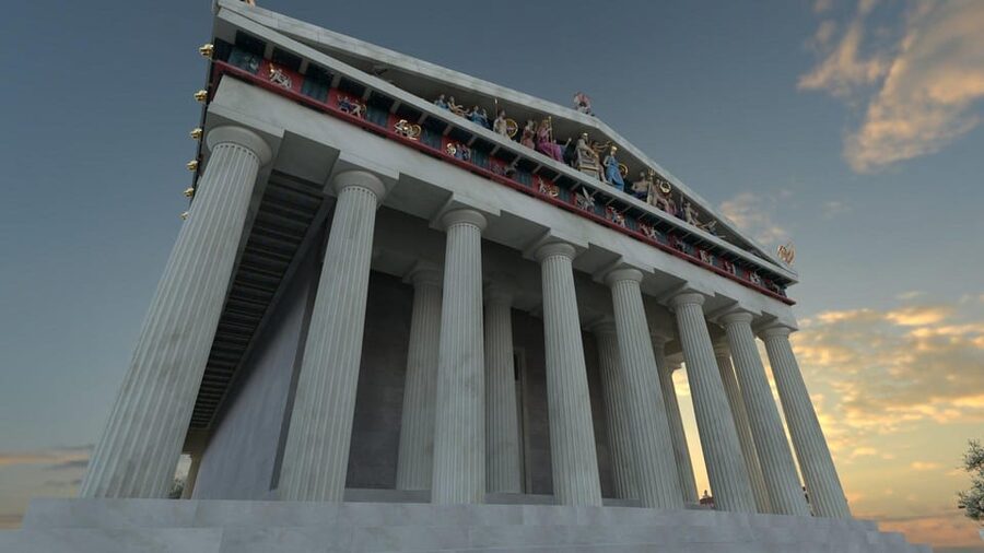 Athens: Acropolis Entry Ticket & VR Audio Guided Tour - Walking up to the Parthenon