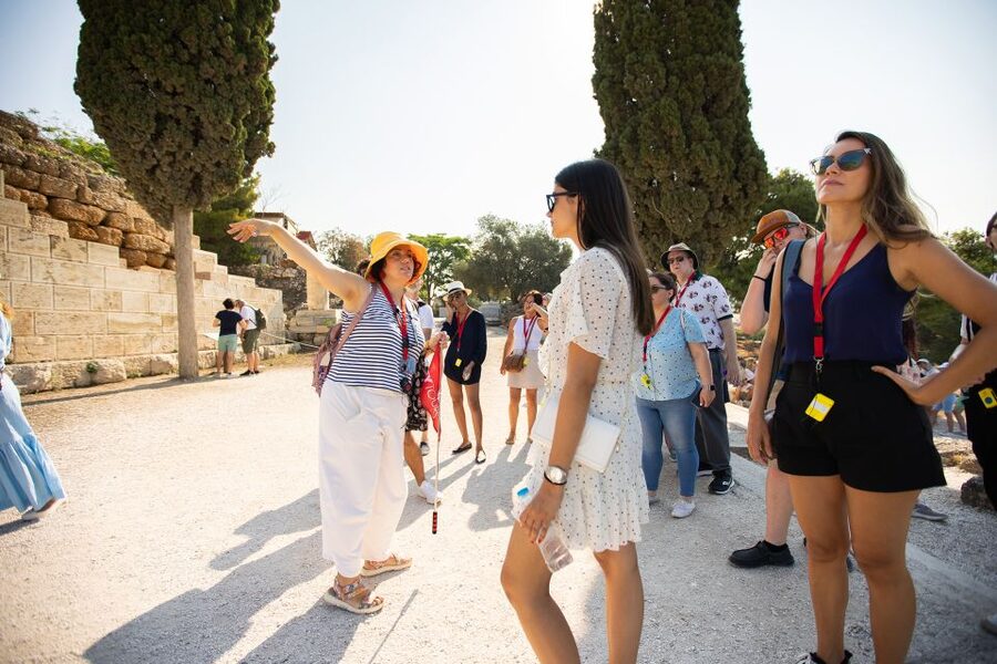 Athens: Acropolis Guided Walking Tour & Plaka Audio Tour - The Odeon of Herodes Atticus adds a living sense of performance
