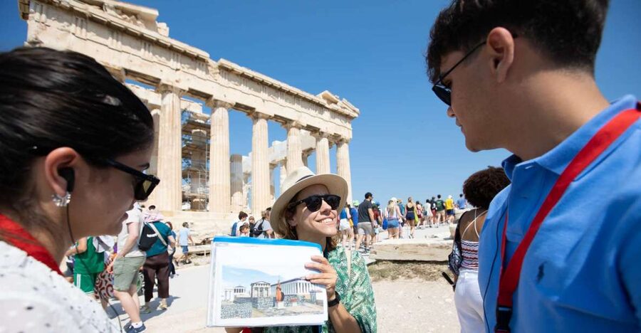Athens: Acropolis Guided Walking Tour & Plaka Audio Tour - The Theater of Dionysus sets the scene