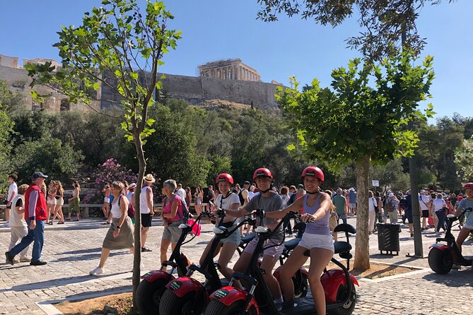 Athens Acropolis Official E-Scooter Guided Tour Fat E-Bike - Herod Atticus Odeon and the south side of the Acropolis
