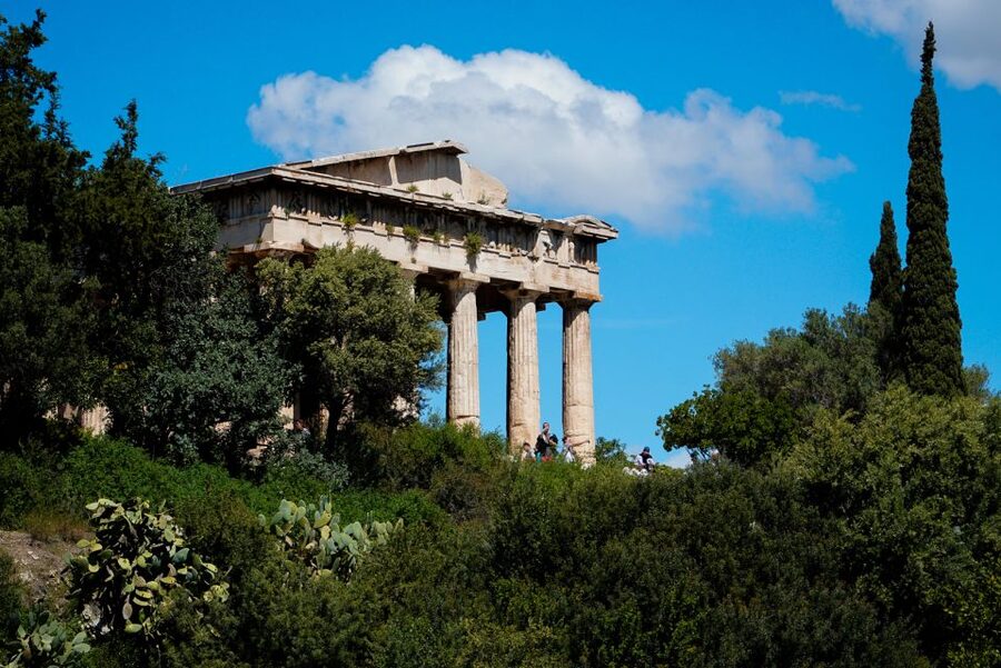 Athens: Ancient Agora E-Ticket and Audio Tour - Starting beneath the Temple of Hephaestus