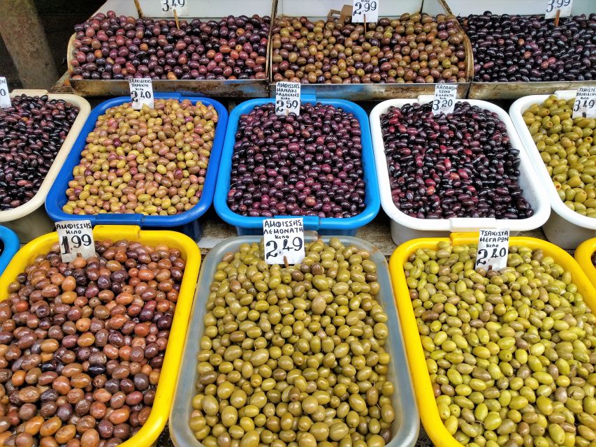Athens: Authentic Greek Food Walking Tour - Athinas brings old food shops and traditional products