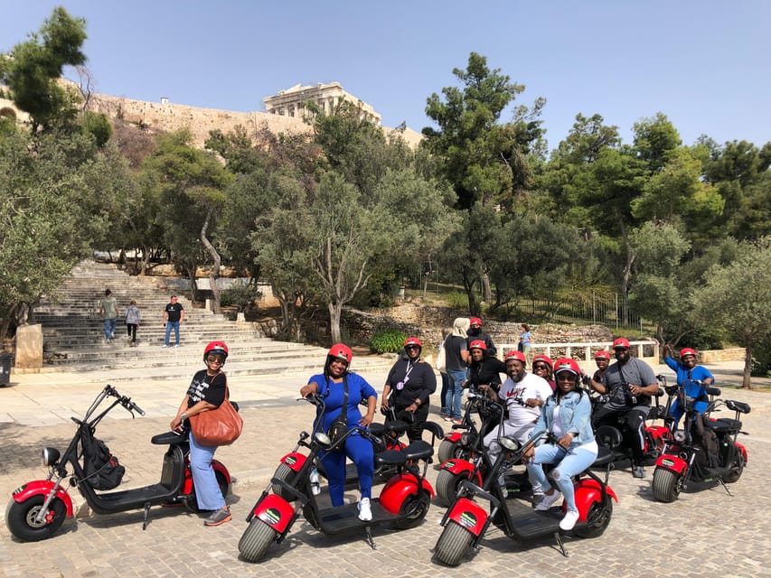 Athens: Award-Winning Acropolis Guided e-Scooter Tour - Flea market break and the return circuit