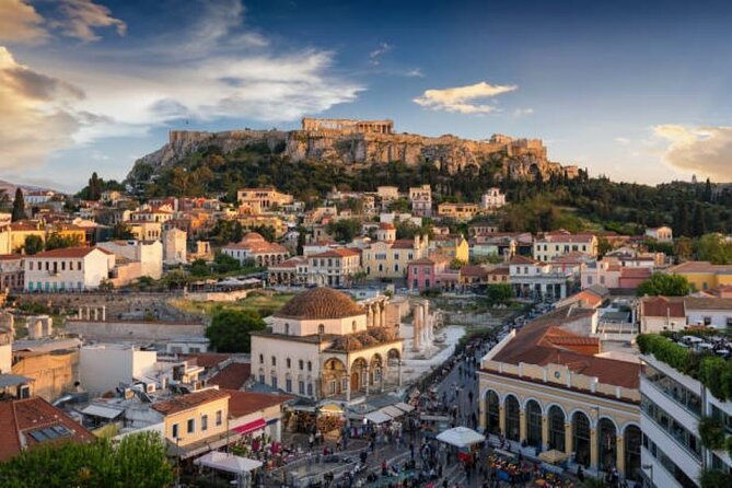 Athens by night - Athens Cathedral and the return to the meeting point
