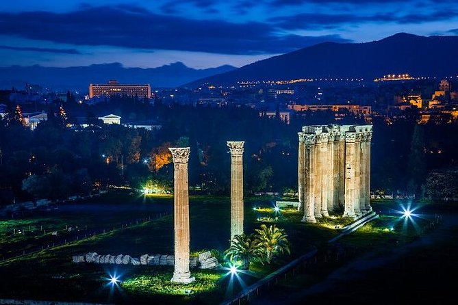 Athens By Night Driving Tour (Highlights) , and Dinner time - Dinner beside the water at Mikrolimano