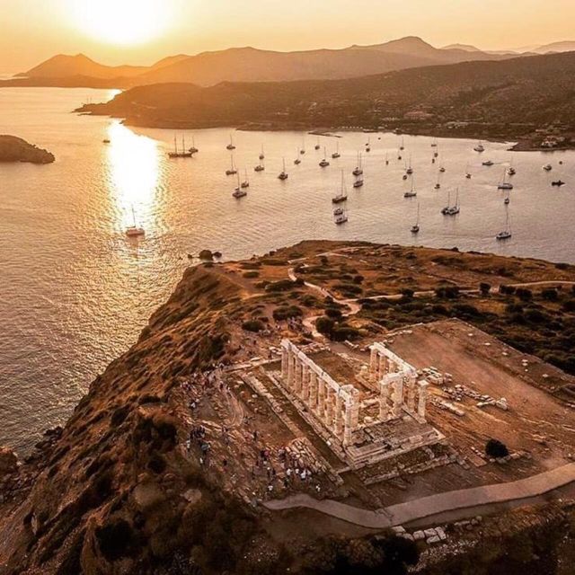 Athens: Cape Sounion &Temple of Poseidon Sunset Tour & Audio - Passing the Stavros Niarchos Foundation and Flisvos Marina