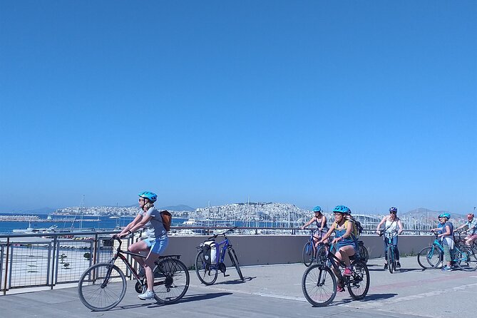 Athens City and Sea bike tour - The coastal reward: Averof, Olympic sites, and Flisvos Marina