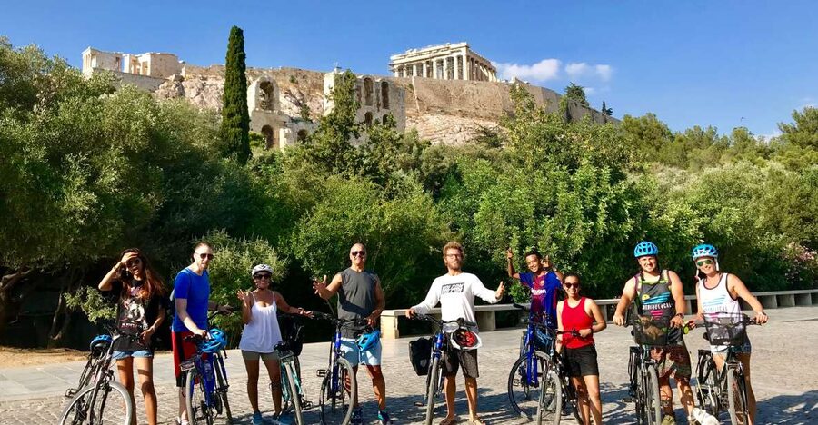 Athens: City Highlights Bike tour - Temple of Olympian Zeus and Hadrian’s Arch