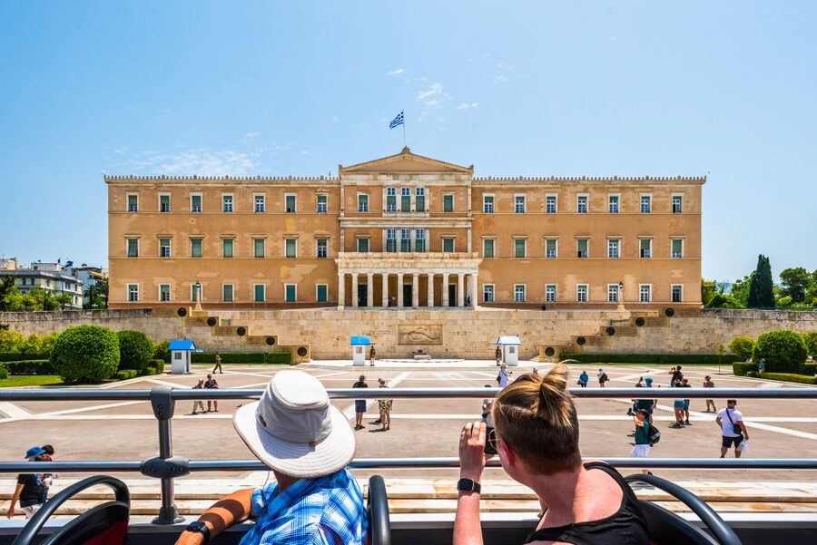 Athens: City Sightseeing Hop-On Hop-Off Bus Tour - Stop 1 at Syntagma Square