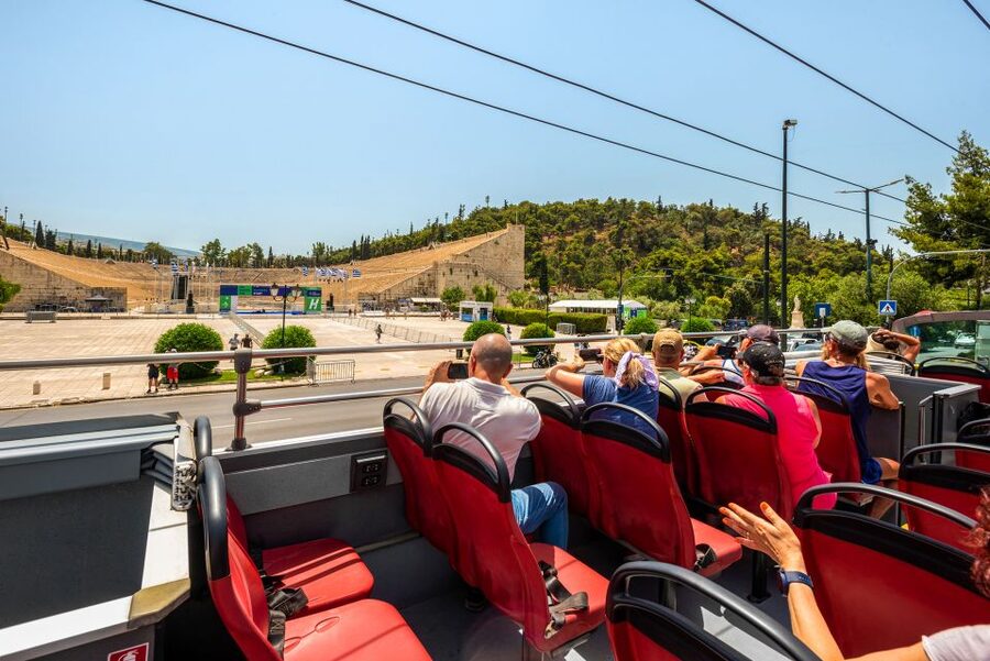 Athens: City Sightseeing Hop-On Hop-Off Bus Tour - Library, Archaeological Museum, and central squares