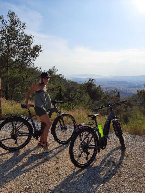 Athens: Electric Bicycle Tour to Mount Hymettus - Leaving central Athens by electric bicycle