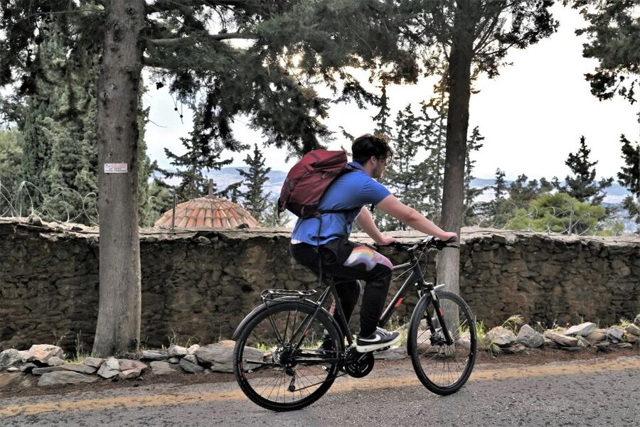 Athens: Electric Bicycle Tour to Mount Hymettus - The downhill return to Athens