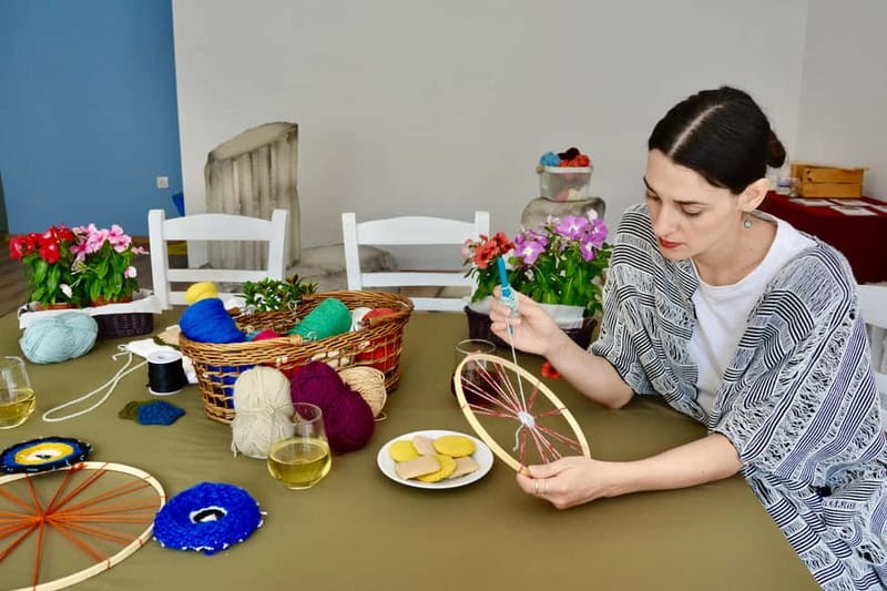 Athens: Evil Eye Weaving Workshop - Tea, cookies, and the slower side of the workshop