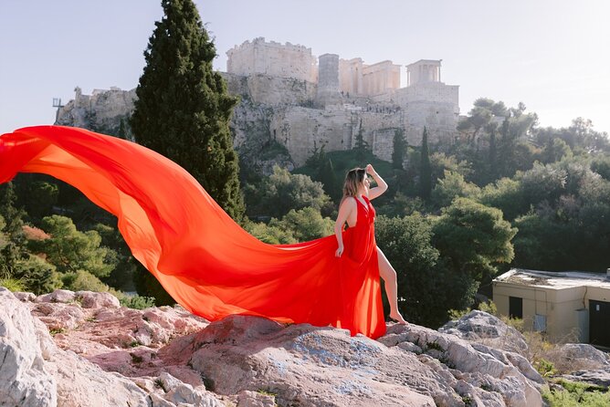 Athens Flying Dress Photo Shoot with a Professional Photographer - Choosing the flying dress