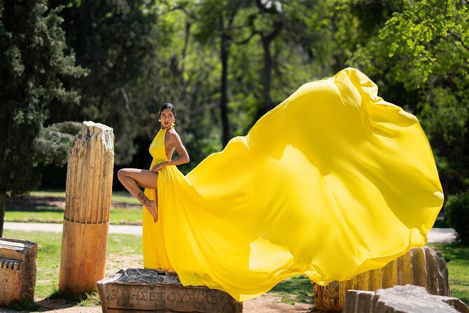 Athens: Flying Dress Photoshoot "Marilyn Package" - What you receive after the session