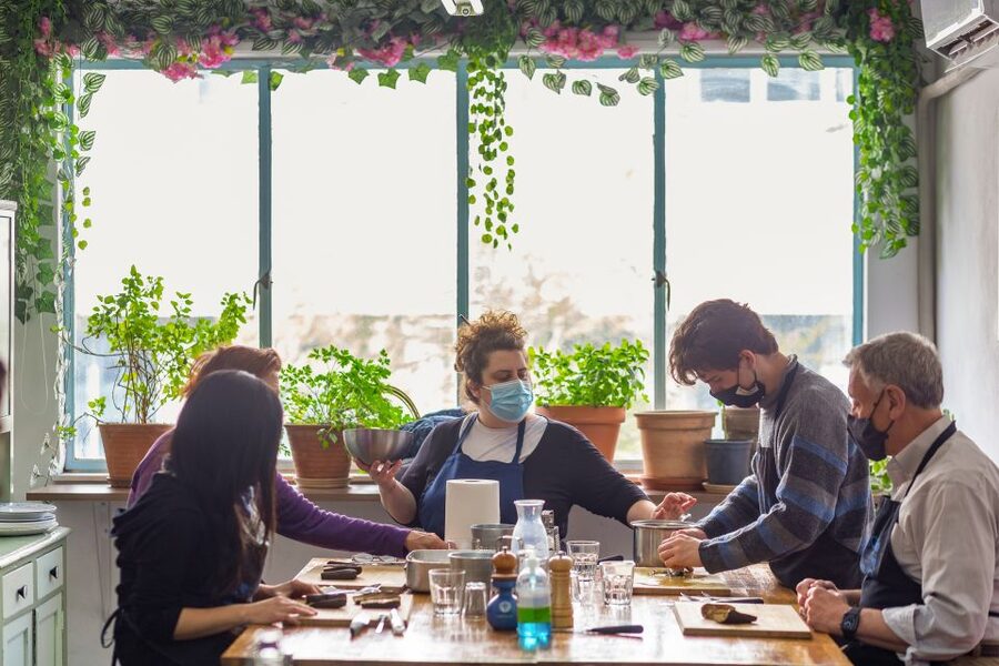 Athens: Food Market Visit and Cooking Class with Wine - Price, timing, and practical value