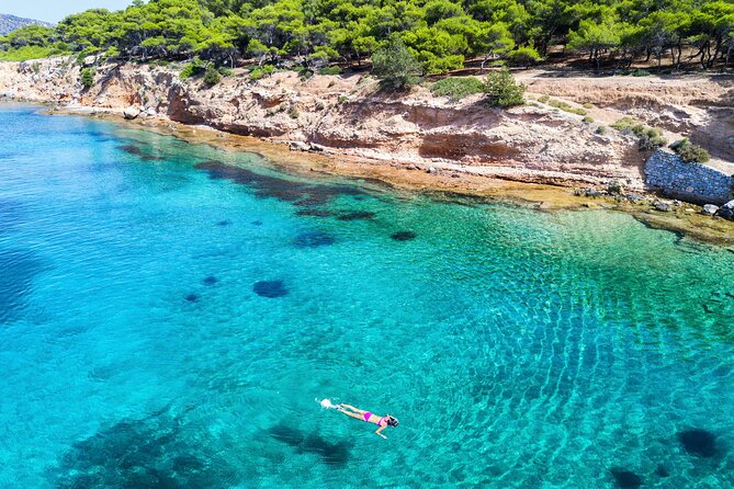 Athens: Full-Day Island Hopping Cruise with Lunch and Swimming - Moni Island: the day’s best water stop