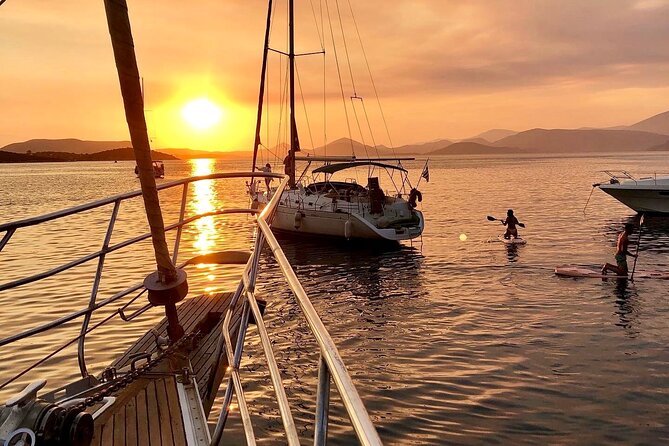 Athens full day sailing cruise and food experience - The crew shapes the mood