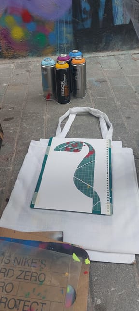 Athens: Graffiti Workshop and Tote Bag Painting Experience - From the pavement to the Gazi art lab