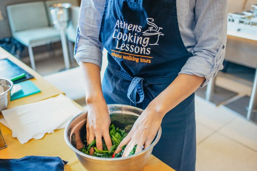 Athens: Greek Cuisine Cooking Class and 3-Course Dinner - Eating your own food at Hill Athens