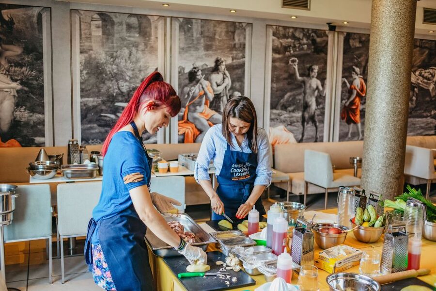 Athens: Greek Cuisine Cooking Class and 3-Course Dinner - Greek starters, salads, and the art of a shared table