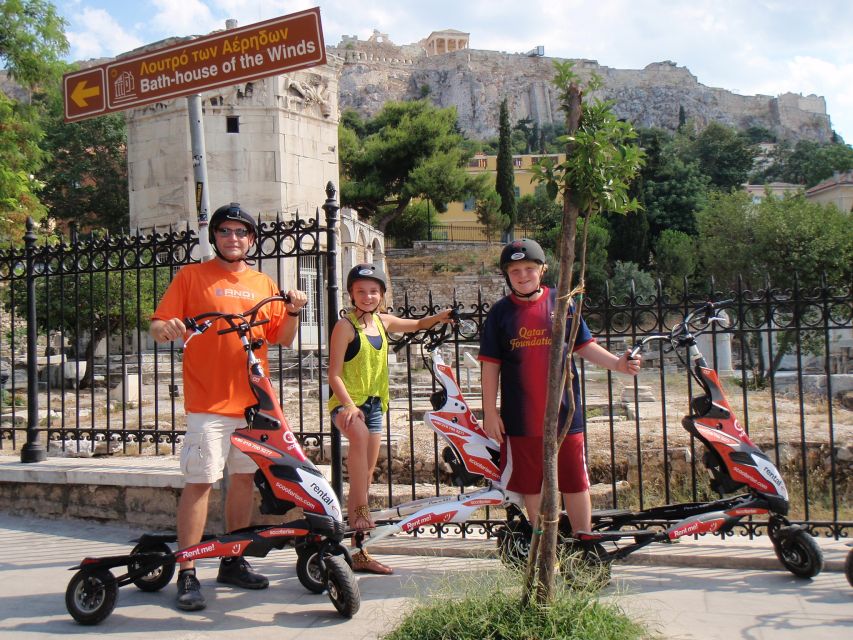 Athens Highlights by Electric Trikke Bike - Monastiraki Square and the return through Plaka