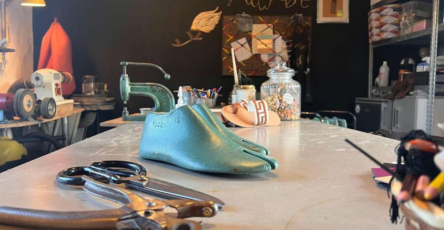 Athens: Make your own Leather Sandals Workshop - A welcome drink before the tools come out