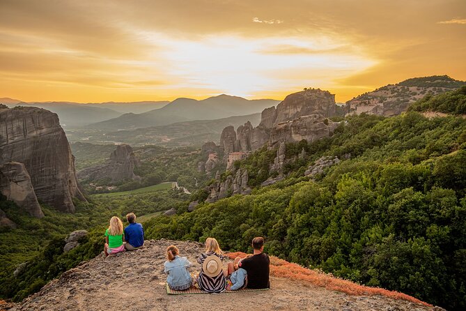 Athens: Meteora 2-Day Tour Sunset & Morning Small Group + Hotel - Sunset among Saint Stephen and the hermit caves