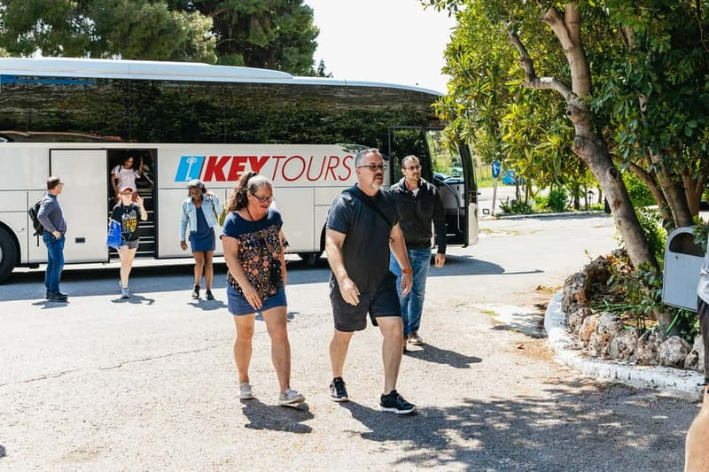 Athens: Mythology of Delphi, Museum and Arachova Guided Tour - Walking through Delphi’s archaeological site
