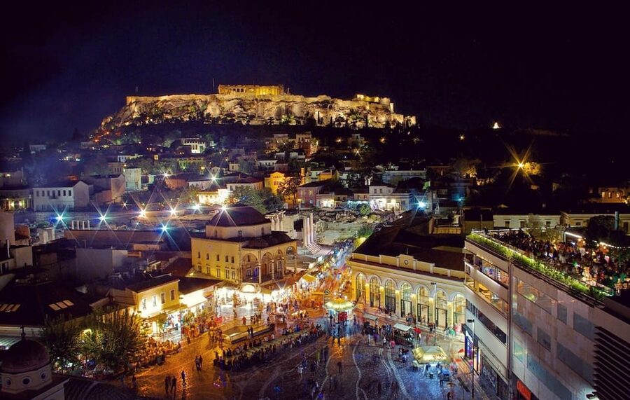 Athens: Night Walking Tour - Monastiraki and the route toward Thiseio