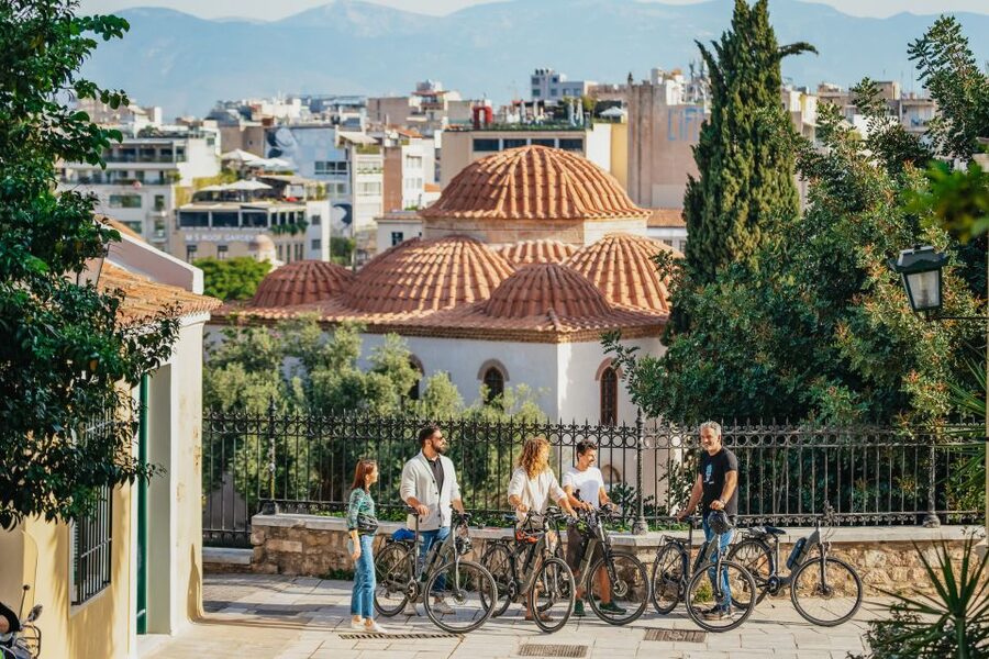 Athens: Old Town Highlights Guided E-Bike Tour - A quiet break beside Athens’ cathedral