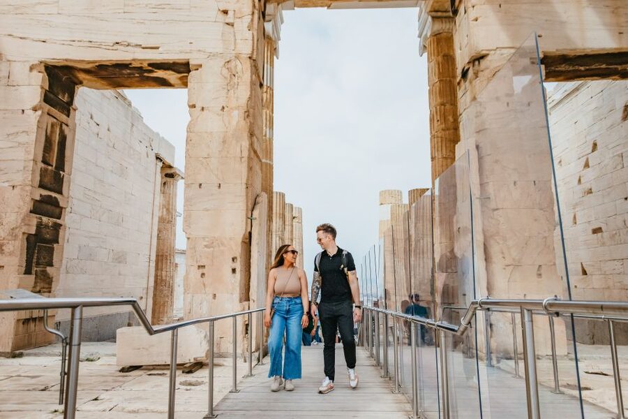 Athens: Parthenon, Acropolis and Museum Small Group Tour - Crossing to the Acropolis Museum