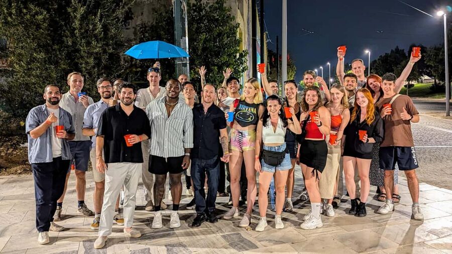 Athens Party Pub Crawl with Unlimited Drinks & Club Access - How the Athens night gets started at Thisio