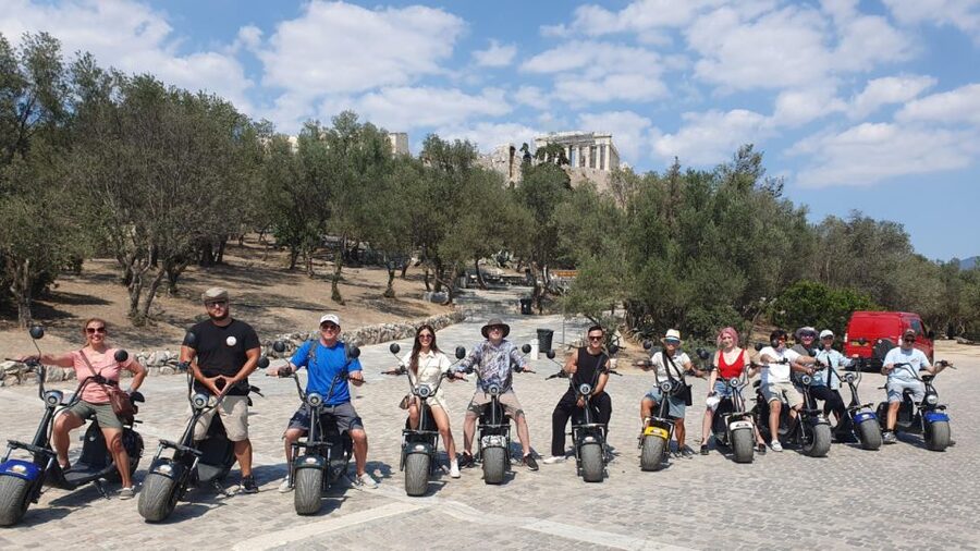 Athens: Premium Guided E-Scooter Tour in Acropolis Area - Philopappou Hill and the Prison of Socrates