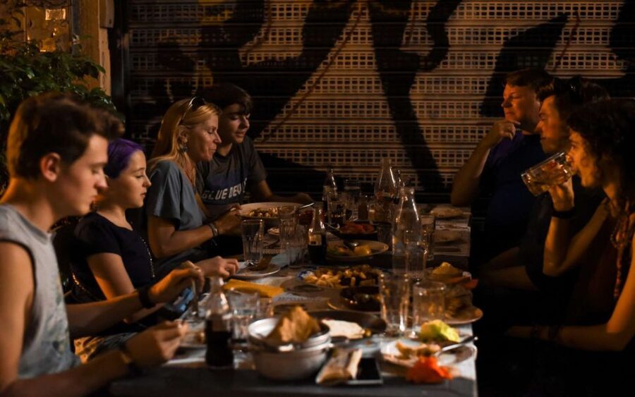 Athens: Private Evening City Walk & 4-Course Curated Dinner - Monastiraki after dark