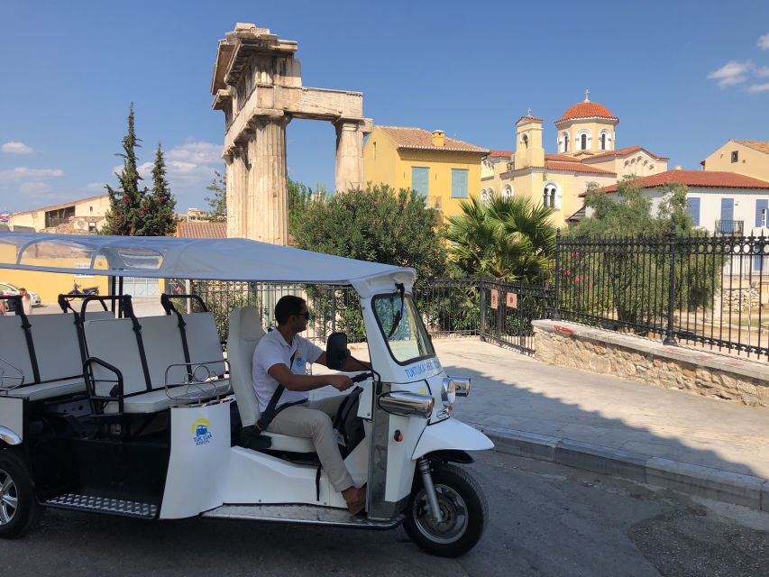 Athens: Private Evening Sightseeing Tour by Electric Tuk-Tuk - Plaka by tuk-tuk, where the route gets more intimate
