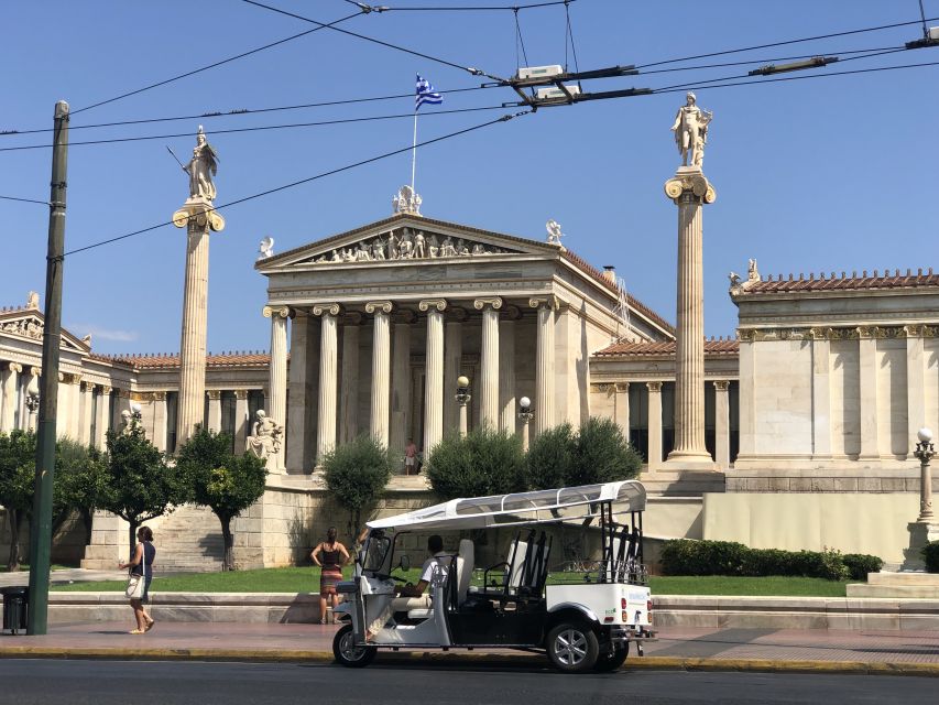 Athens: Private Evening Sightseeing Tour by Electric Tuk-Tuk - Monastiraki and Psiri after dark