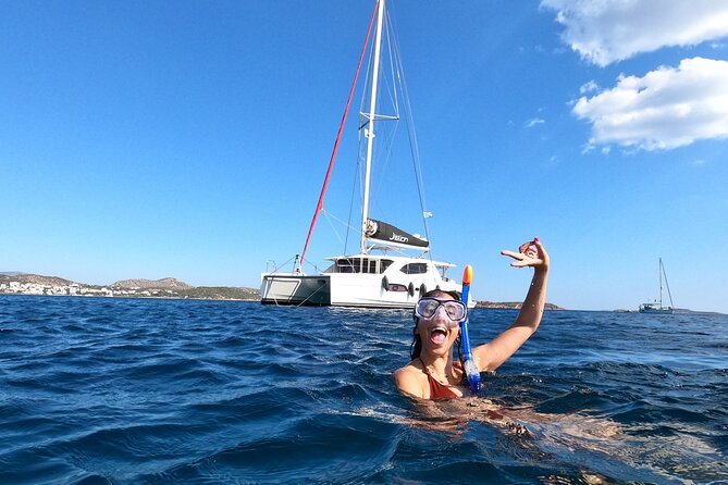Athens Private Full day Catamaran cruise with meal & drinks - Seafood pasta and a relaxed lunch onboard