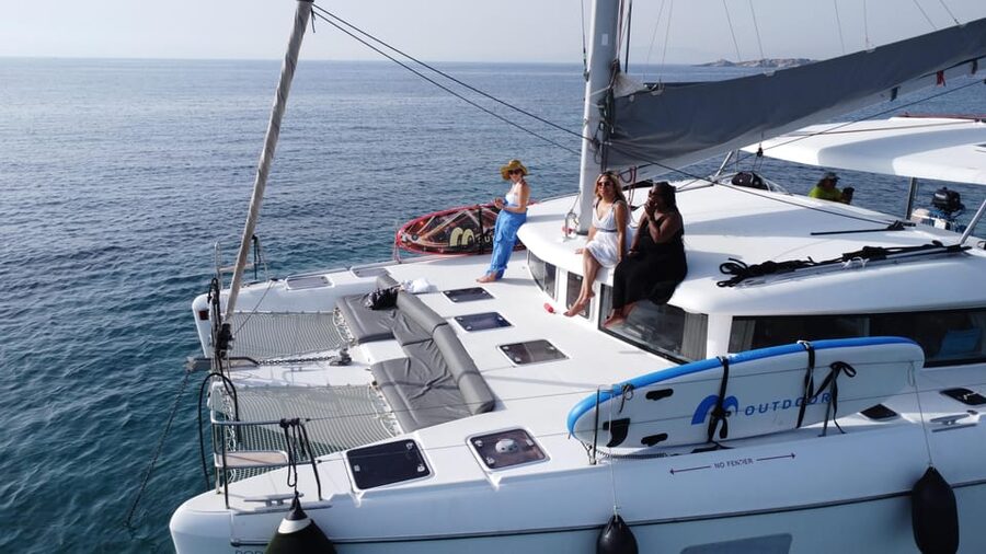 Athens: Riviera Catamaran Tour with Fresh Meal and Drinks - Starting at Pier 7 in Alimos Marina