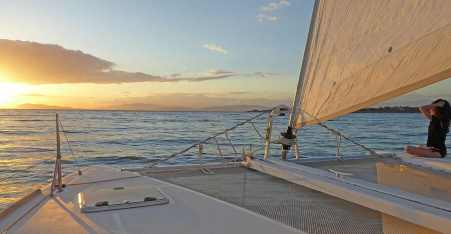 Athens Riviera: Half-Day Private Catamaran Cruise - Vouliagmeni combines swimming and lunch
