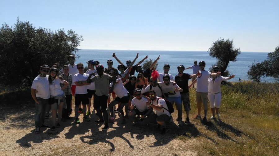 Athens Riviera Trikke Bike Tour & Vouliagmeni Lake - Kavouri Beach and the sandy isthmus