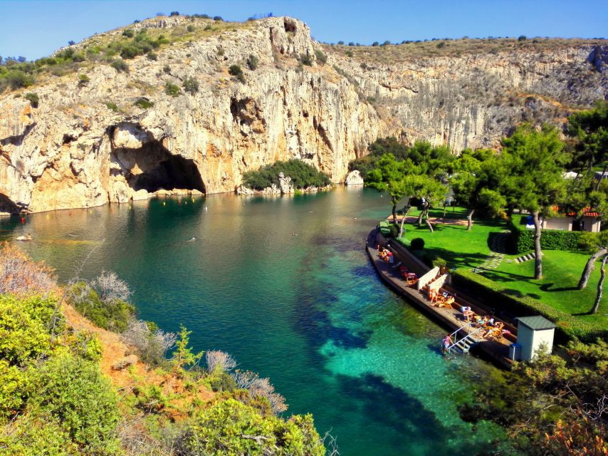 Athens Riviera Trikke Bike Tour & Vouliagmeni Lake - Vouliagmeni Lake and its spring-fed water