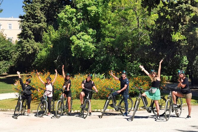 Athens Scenic Bike Tour with an Electric or a Regular Bike - Views of the Temple of Hephaestus and the Acropolis